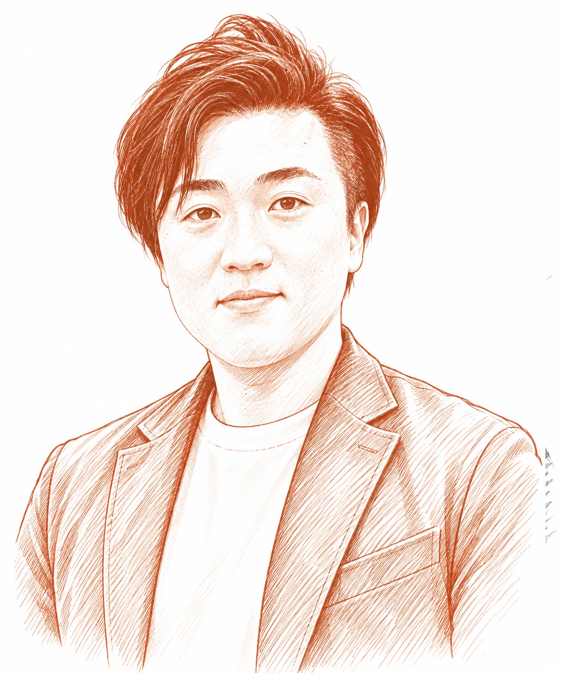 代表取締役・石川諒の似顔絵