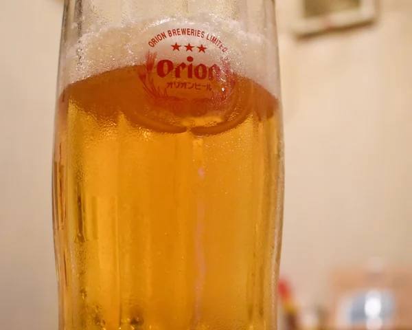 冷えたジョッキのオリオンビール